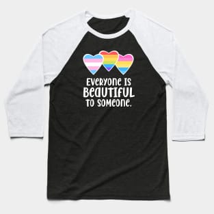 Everyone is Beautiful LGBTQ Baseball T-Shirt